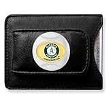 MLB Athletics Leather Money Clip
