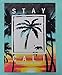 California Republic Stay Cali Men's T-Shirt - (X-Large) - Aqua