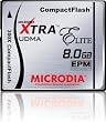 MICRODIA 8 GB 300x XTRA ELITE Compact Flash CF Card (Retail Package)