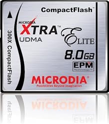 MICRODIA 8 GB 300x XTRA ELITE Compact Flash CF Card (Retail Package)