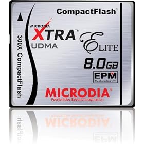 MICRODIA 8 GB 300x XTRA ELITE Compact Flash CF Card (Retail Package)