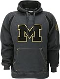Michigan Wolverines Class Act Big Logo Charcoal Hooded Sweatshirt