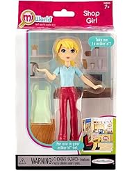 Toy: miWorld Shop Girl 5 Doll Figure Pack - Blond - Jakks