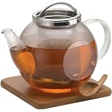 teapots-with-infuser BonJour Harmony Glass Teapot with Stainless Steel Infuser
