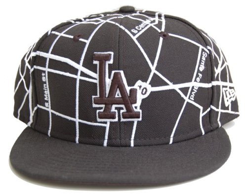 New Era Custom Los Angeles Dodgers Fitted Hat LA Map
