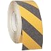Brady 60' Length, 3" Width, B-916 Grit-Coated Polyester Tape, Striped Special Black And Yellow Color Anti-Skid Tape