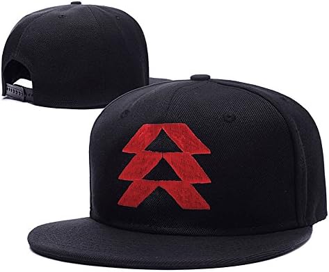 Destiny Hunter Logo Adjustable Snapback Caps Embroidery Hats - Black/Red