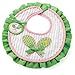 Mud Pie Country Club Baby Decorated Chenille Bib, Tennis