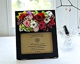 フラワーフォトフレーム (チェリーローズ黒フレーム)