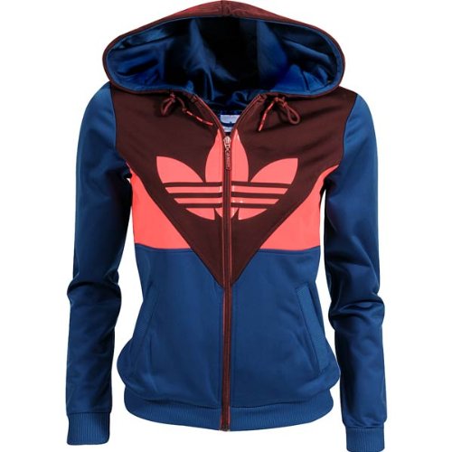 Adidas Damen Trainingsjacke S Colorado, lone blue/solid red f11, 40, O58489 Preisvergleich