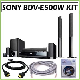 Sony BDV-E500W 5.1-Channel High-Definition Blu-ray/ DVD Player Home theater System + Accessory Kit