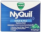 UPC 323900014398 product image for Nyquil Cold And Flu Nighttime Relief Liquid Capsules, 16 Count | upcitemdb.com