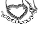 Silver Crystal Open Heart Necklace Pendant Jewelry Stocking Stuffer for Girlfriend Women Teen Girl Mother