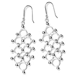 Sterling Silver Small Half-Bell Chandelier Earrings