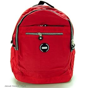 Everyday Simple Comfort Backpack (Red) for Asus Eee 1002HA Netbook