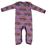 Produkt-Bild: Smafolk Bodysuit langarm Owls lila, Gr. 56