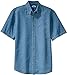 Joe's USA Men's 6.5-Ounce Short Sleeve Denim Shirts in Sizes XS-6XL
