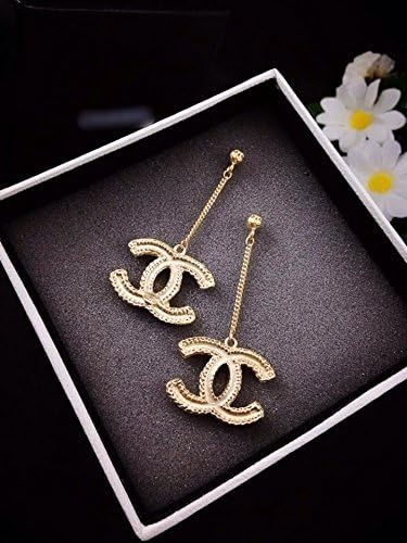 24k Gold Dangle Earrings