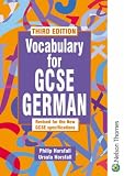 Vocabulary for GCSE German 3rd Edition: German