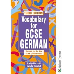 Vocabulary for GCSE German 3rd Edition