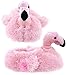 Adult & Children Kid Size Flamingo Animal Plush Fuzzy Slippers