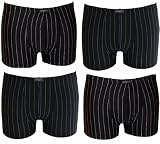Hombre - boxers pour homme - Pack de 4 Boxer - caleçons en microfibre à rayures