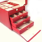 Coffret &agrave; Bijoux "Soho" Rouge