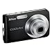 Nikon Coolpix S210 Digital Camera - Urban Black (8.0MP, 3x Optical Zoom) 2.5