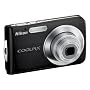 Nikon Coolpix S210 Digital Camera - Urban Black (8.0MP, 3x Optical Zoom) 2.5" LCD