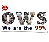 We are the 99% OWS Occupy Wall Street Protest Window or Bumper Sticker 25-PACK