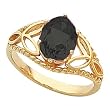 14K Yellow Gold Onyx Ring