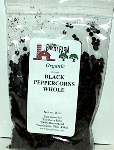 Buy Now at Amazon.com: Peppercorns, Black, Whole, 2 Oz.