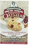 Glutenfreeda's Instant Oatmeal, Cranberry Cinnamon with Flax, 10.1 Ounce (Pack of 8)