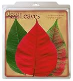 EuroQuest Imports Poinsettias Deco Parchment Leaves, Package of 20