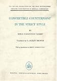 Convertible Counterpoint in the Strict Style by Serge I. Taneiev