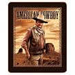 John Wayne American Cowboy Fleece Throw