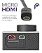 Fosmon High-Speed Micro-HDMI to HDMI Cable - 6 Feet (1.8 Meter) - Supports Ethernet, 3D, and Audio Return