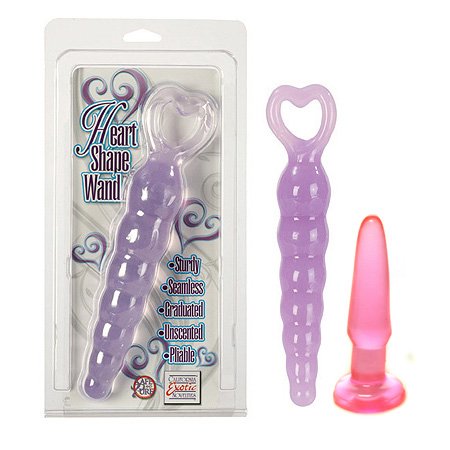 California Exotics / Swedish Erotica Heart Shape Wand Purple Adult Sex Toy Kit