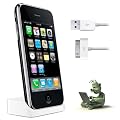 Rydges� RMT-DS3W01 iPhone Dockingstation Ladestation f�r Apple iPhone 3G / 3Gs Dock / Basisstation inkl. USB Datenkabel mit Line OUT