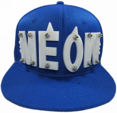 Godbead Unisex 3D Letters Rivet Hip-Hop Hat Spikes Snapback Baseball Cap(J26)