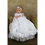 Lucy heirloom lace christening gown.