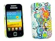 Kit Me Out IT - Samsung Galaxy Y S5360 Android Duro Protezione Custodia / Cover / Skin Clip Sul Cerchi Con Fiori