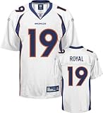 Reebok Denver Broncos Eddie Royal Replica White Jersey