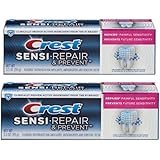 Crest Sensi-Repair & Prevent Toothpaste 3.5 Oz, Smooth Mint. Pack of 2.