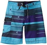 Hurley Boys 2-7 Copy Embroidered Logo Boardshort, Baby Cyan, 3T