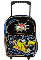 Full size Pokemon Wheeled Backpack - Pikachu Luggage School Bag