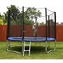 Ultra High Quality 10ft Trampoline Made From Heavy Duty Weather Resistant Material - Includes Free Ladder and Safety Net - Fully TUV Safety Approved