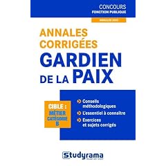 Annales corrig�es gardien de la paix