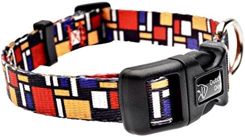 Dutch Dog Amsterdam Eco Friendly Mondrian Dog Collar, 10-15-Inch, Small by Dutch Dog Amsterdam