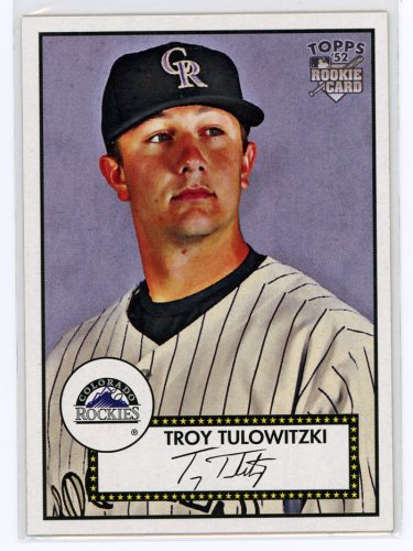 Buy TROY TULOWITZKI 2007 Topps 1952-Style #5 ROOKIE Card Colorado Rockies by Topps
